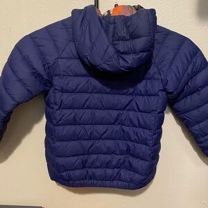 Baby reversible down sweater hood